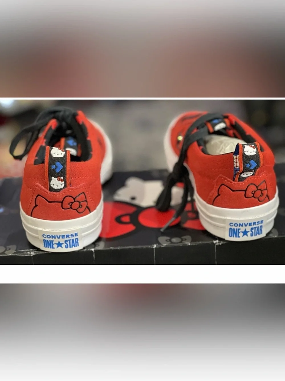 Converse Hello Kitty One Star Suede Sneakers Red Size W6